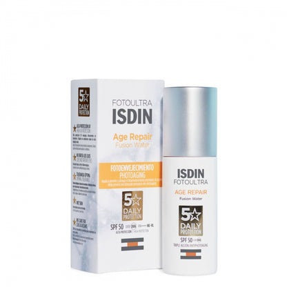 Skip to the beginning of the images gallery -25% ISDIN FOTOULTRA AGE REPAIR FUSION WATER FLUID SPF50 50ML