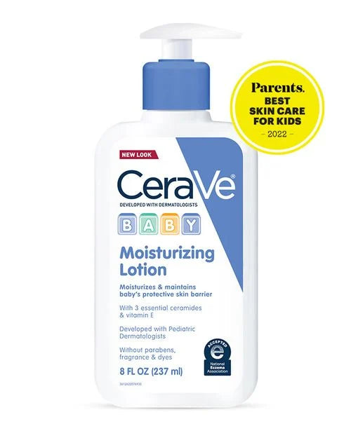 CeraVe Baby Lotion | 8 Ounce | Gentle Baby Skin Care with Hyaluronic Acid | Paraben and Fragrance Free